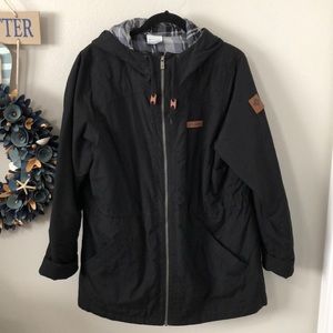 COLUMBIA HOODED RAIN COAT